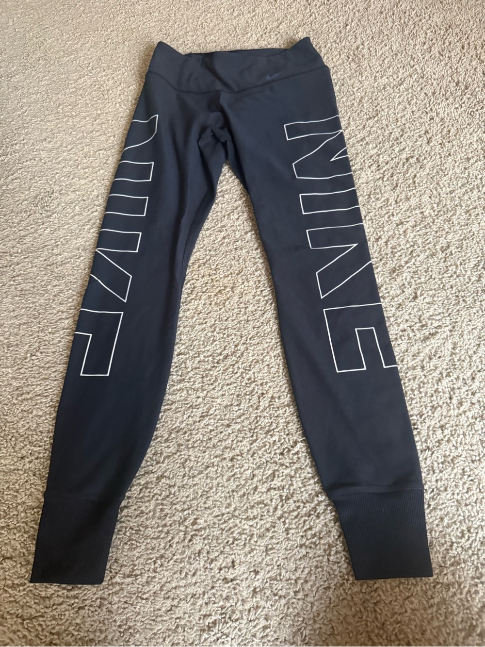 Nike Black Logo Leggings